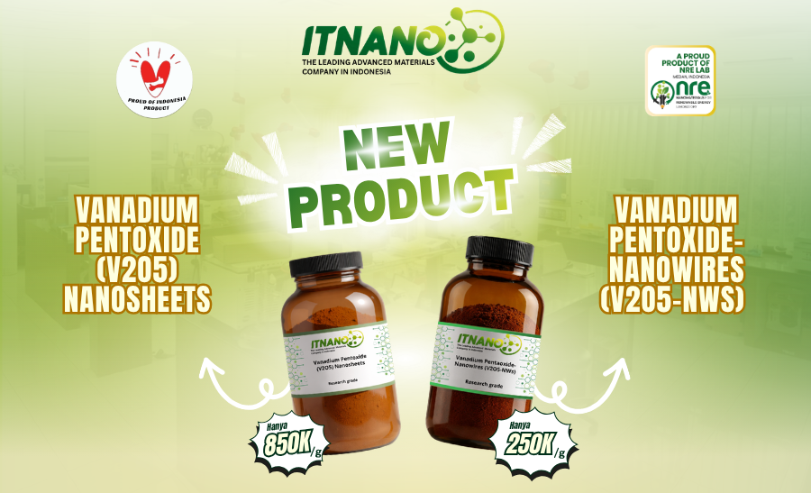 New Synthetic Materials: Vanadium Pentoxide (V2O5) Nanosheets and Nanowires Now Available