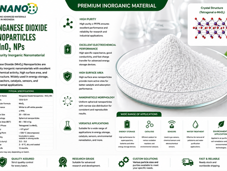 Magnesium Oxide (MgO) Nanoparticles: Dari Bahan Tahan Api hingga Tunnel Barrier Hard Disk Modern, Kini Diproduksi di Indonesia