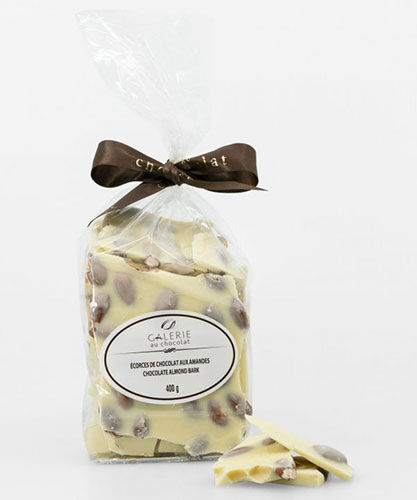 Thumbnail: Galerie au Chocolate White Chocolate fruit nut bark 200g gift bags - case of 24