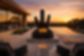 Sunset serenity in a luxury courtyard.png