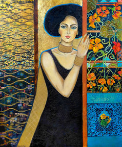 "Secesyjna z nasturcjami"