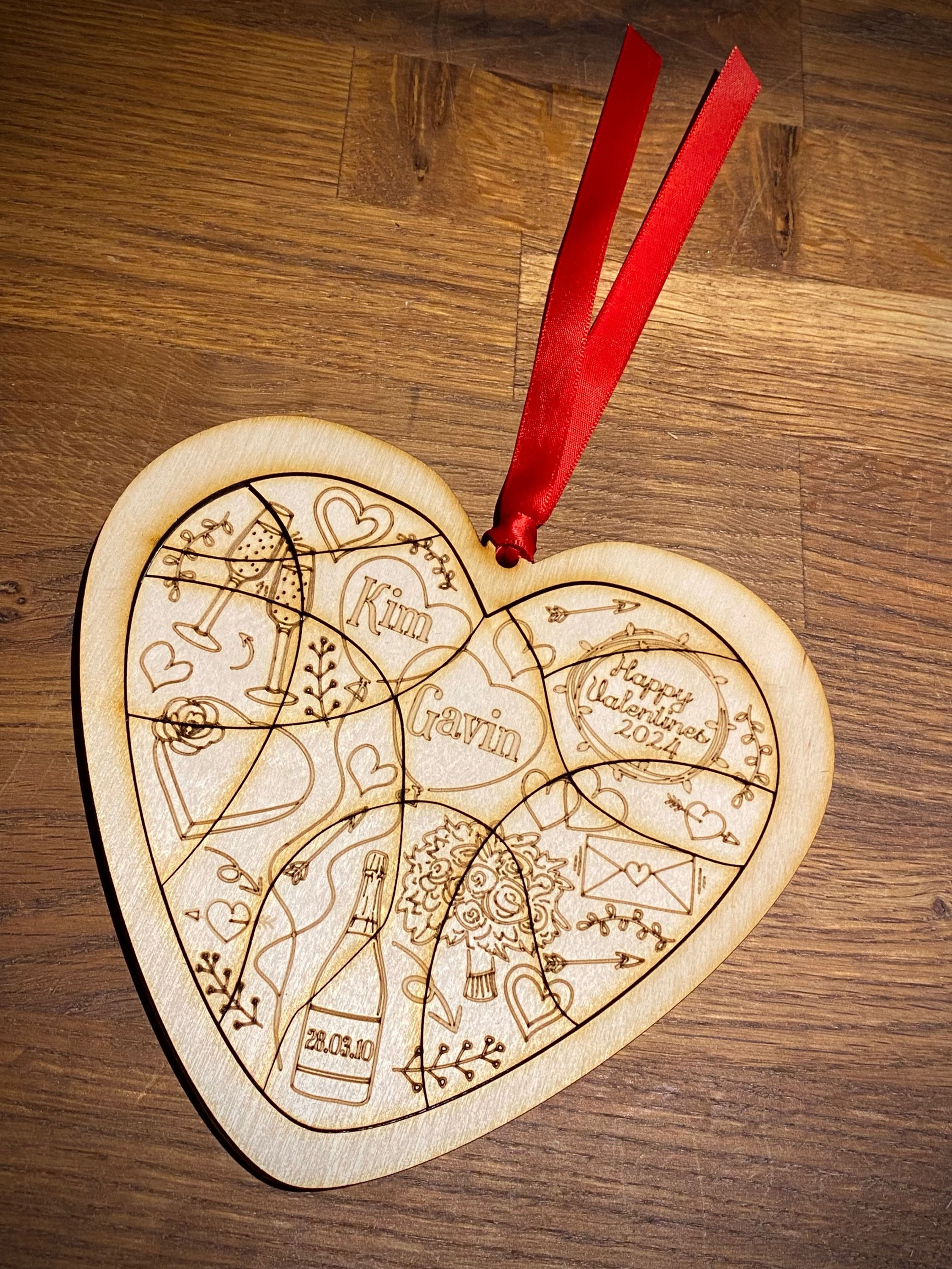 Valentines Jigsaw Heart