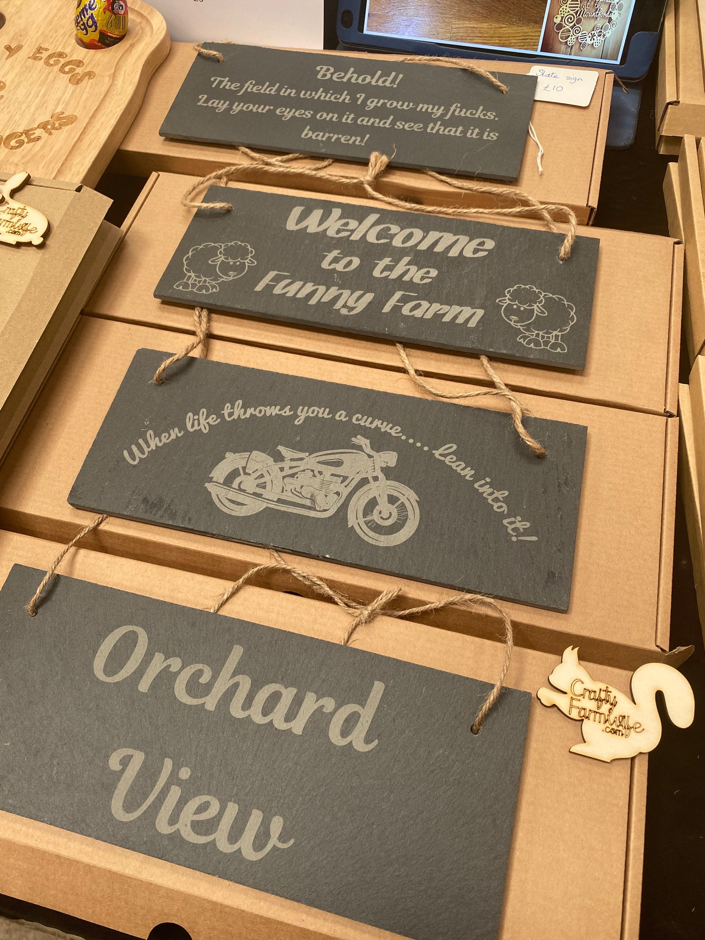 Slate sign - NEW DESIGN