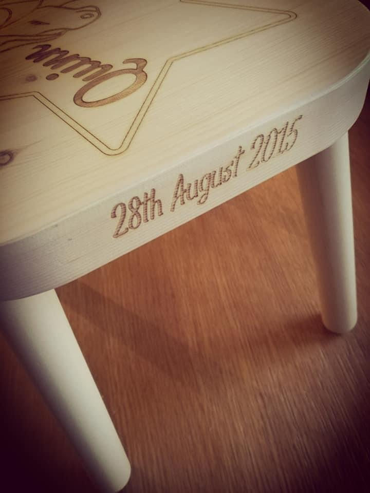 Thumbnail: Childs wooden stool