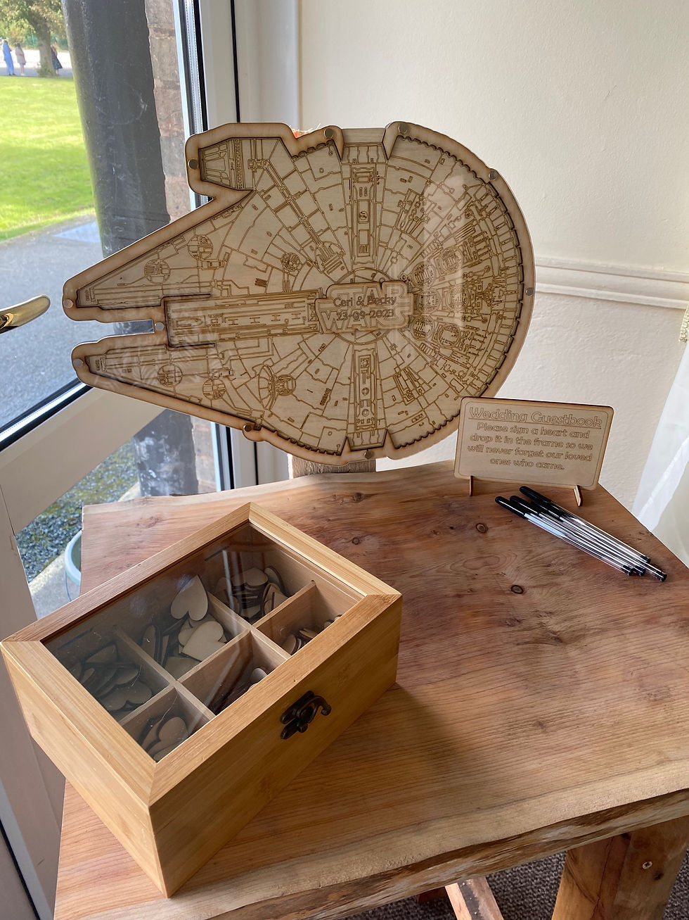 Millennium Falcon Drop Box Guest Book