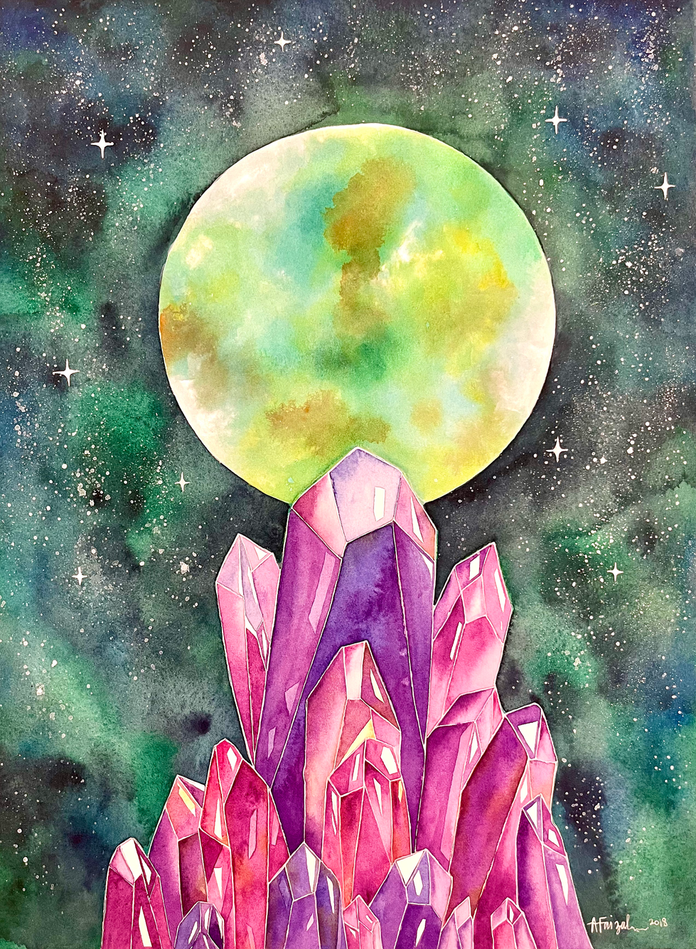 Green Moon Crystals