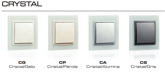 Miniatura: CENTRO P/ TOMADA MISTA - RJ45/R-TV- FO - LOGUS 90 (CRYSTAL)