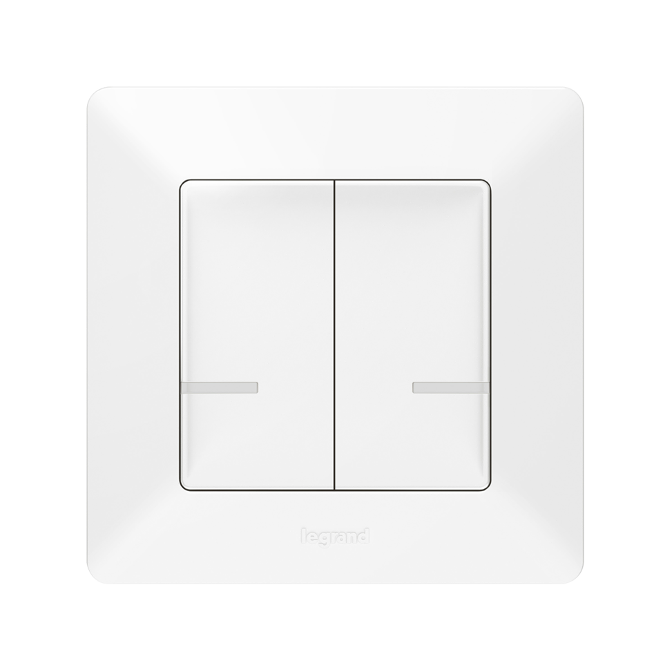 Interruptor Duplo sem fios Mec+Esp.- Valena Life with NETATMO (Legrand) BR