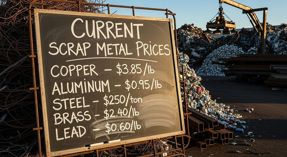 Current scrap metal prices