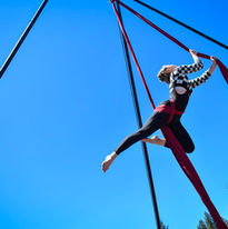 Olga Badina performs with Cirque Du South Lake as part of South Lake Brewing Company's 9th Anniversary Party