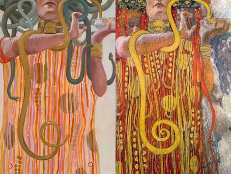 Medusa as inspired by Klimt's Hygieia