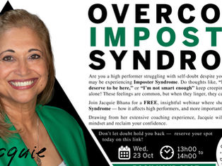 Overcome Imposter Syndrome with Jacquie Bhana