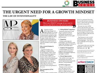 Marlene Powell - The urgent need for a growth mindset - the law of intentionality