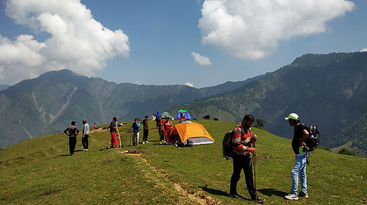 Camping at Mamneth top