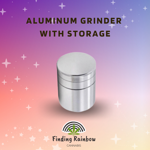 Aluminum grinder with storage Finding Rainbow TH