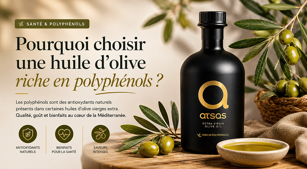 Associée aux huiles à très haute teneur en polyphénols