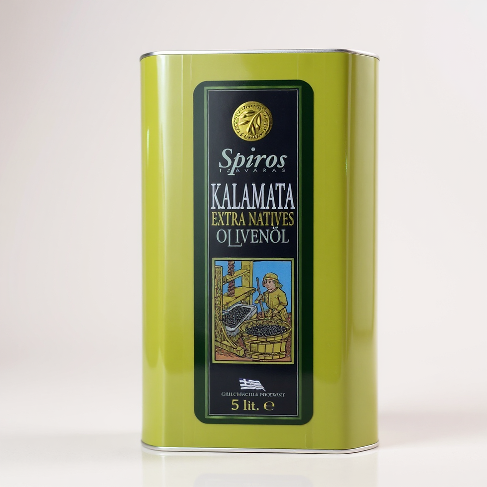 Huile d’olive vierge extra Kalamata AOP, issue d’olives Koroneiki de Grèce. 5L