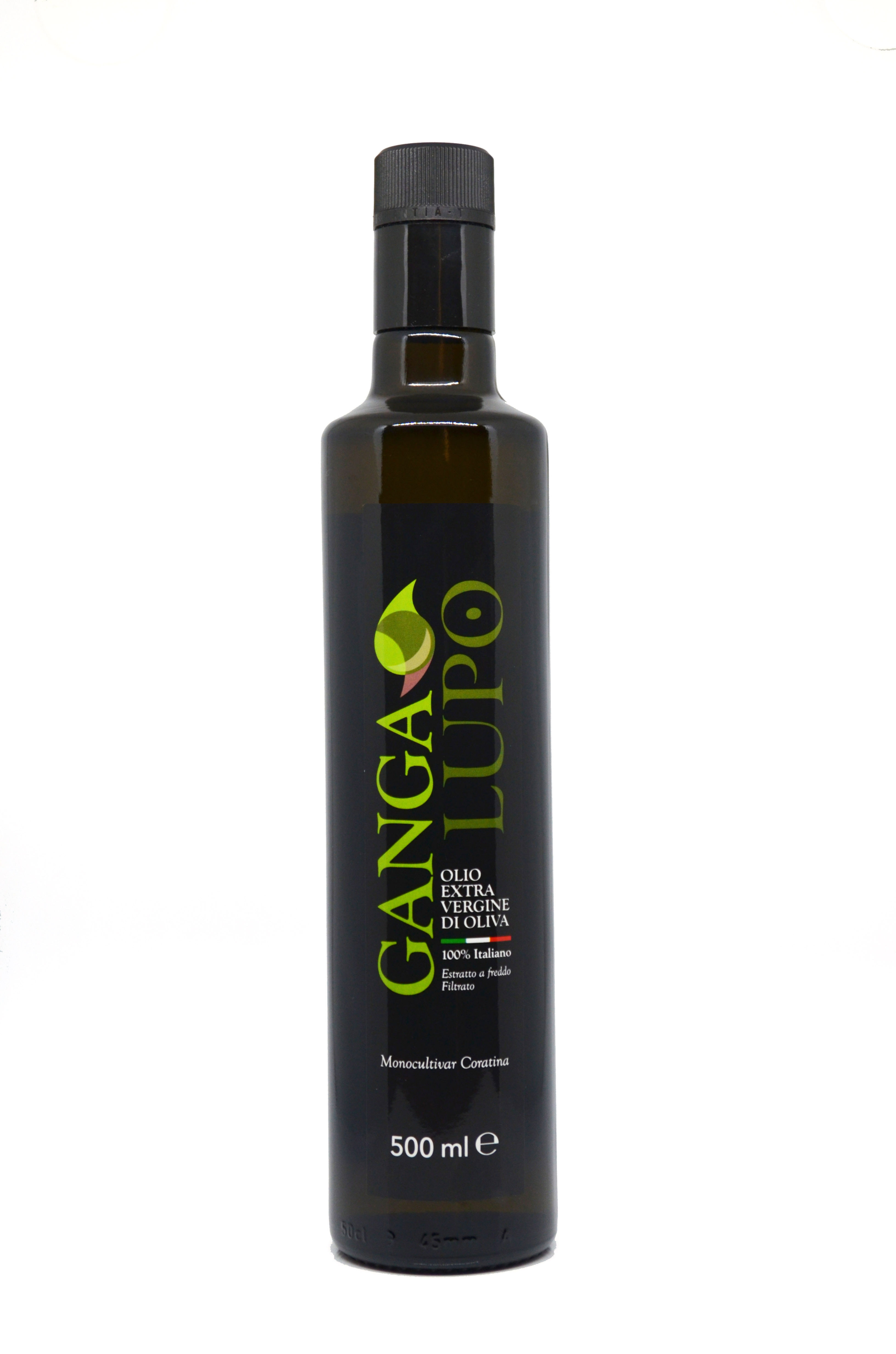 Huile d'Olive Vierge Extra GangaLupo — Monocultivar Coratina, Pouilles 500ml