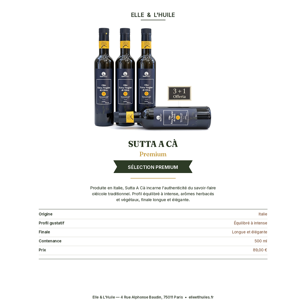 Miniature : Sutta A Cà Premium — Huile Italienne d'Exception