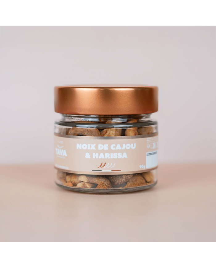 Noix de Cajou Grillées à l'Harissa, 90g