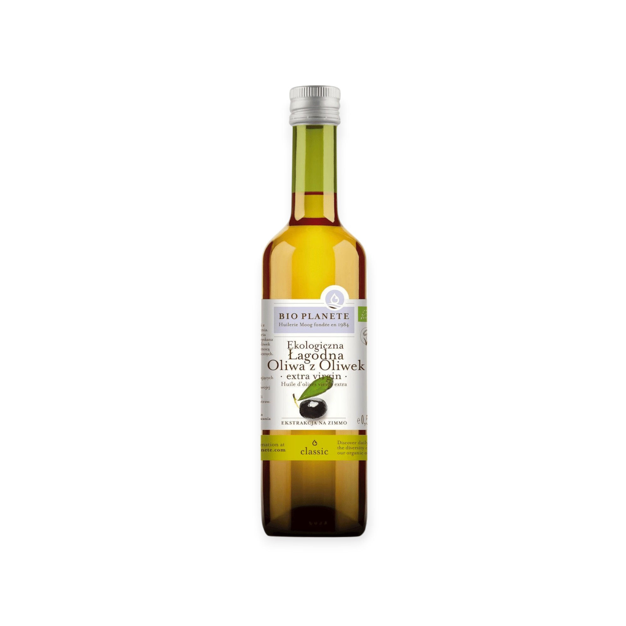 Huile d'Olive Extra Vierge Douce Bio PLANETE 500ml - Qualité Supérieure