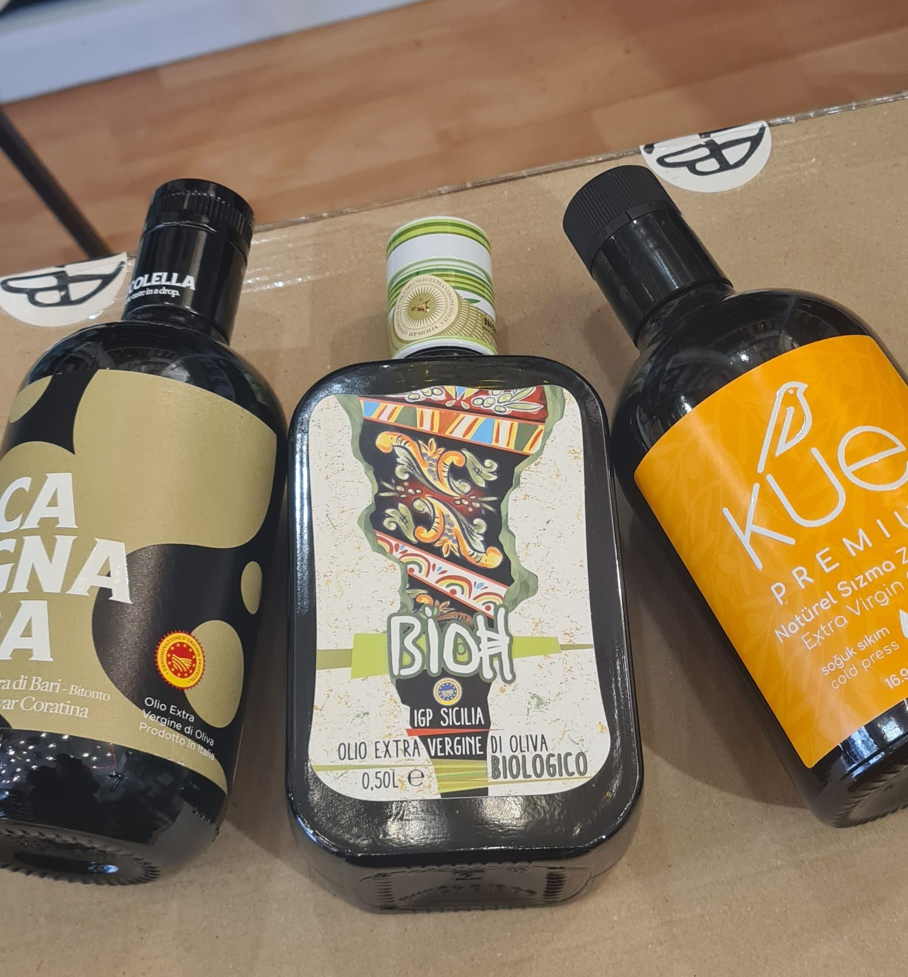 Coffret d’huiles d’olive vierge extra au profil intense et aromatique