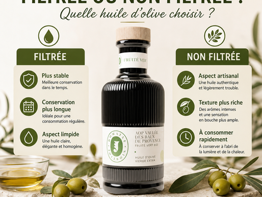 Huiles d'Olive : Filtrées ou Non Filtrées ?