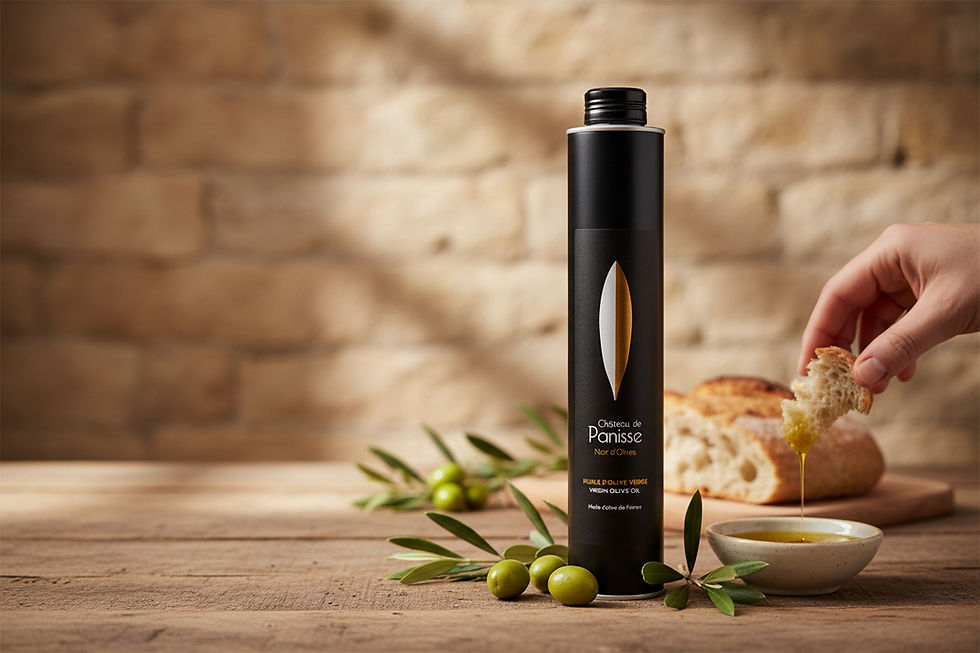 Miniature : Huile d’Olive Vierge Extra – Château de Panisse Noir d’Olives 500ml