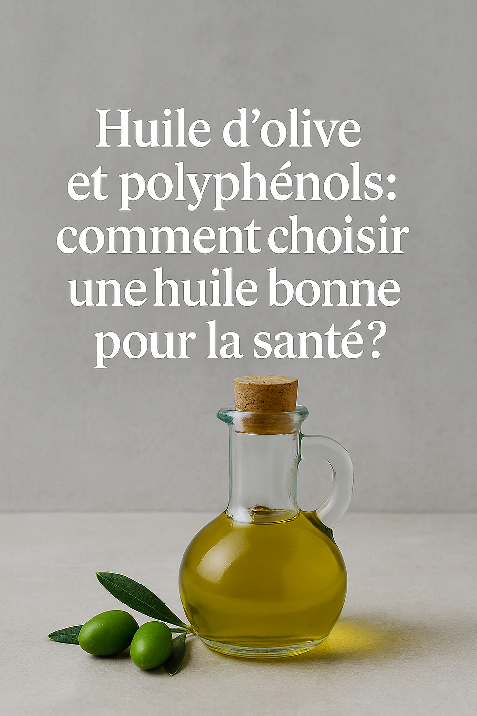 Huile d’olive et polyphénols : comment choisir une huile bonne pour la santé ?