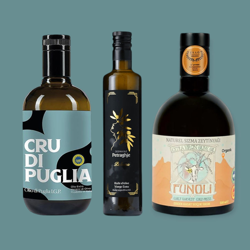 Thumbnail: Huile d'Olive Turque, Huile d'Olive Italienne, Huile d'Olive de Corse