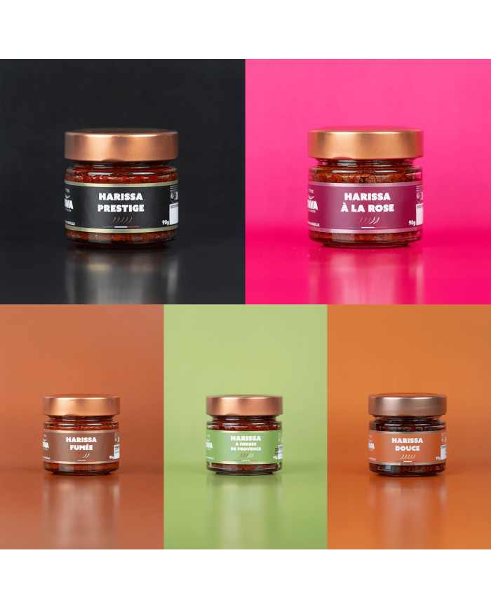 Pack Harissa — Coffret Découverte, 5×90g