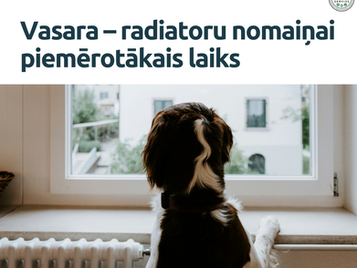Vasara – radiatoru nomaiņai piemērotākais laiks