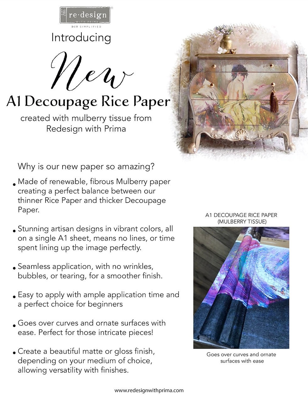Thumbnail: Redesign with Prima Tissue Paper Dancer 23"x33"