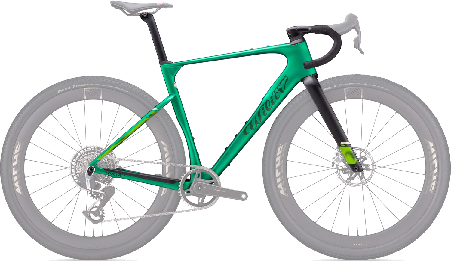 Wilier Rave SLR ID2 - Pixel Green - Frameset - S, M, L, XL, XXL - In Stock