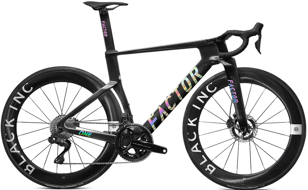 Factor ONE 2026 in Chrome with Shimano Dura-Ace Di2, side view