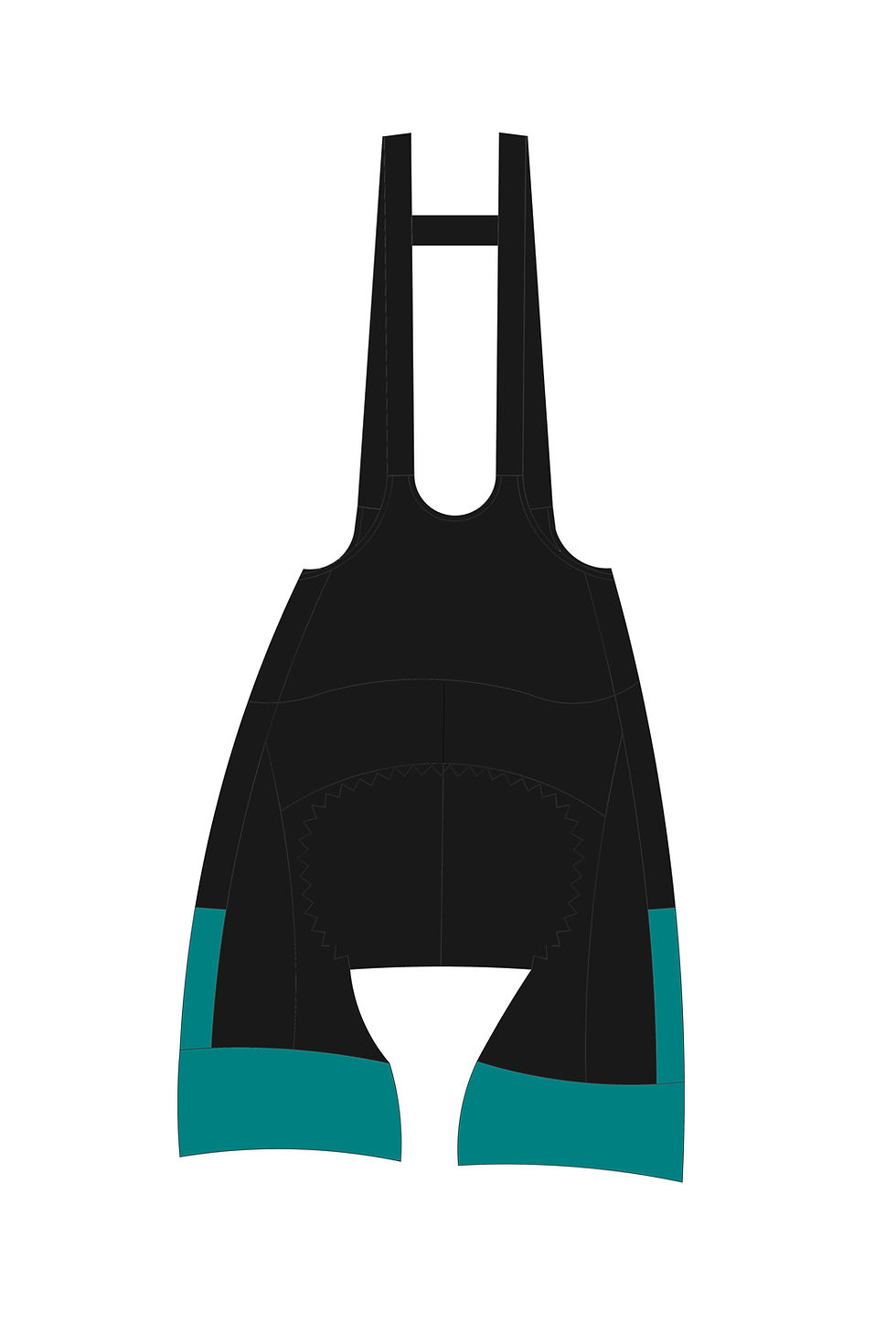 Thumbnail: Teal Trim Cycling Bibs