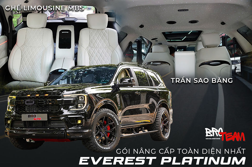 Ford Everest Platinum Độ Full Option 2025 – Đỉnh Cao Cá Tính, Đẳng Cấp Khác Biệt