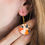 Miniature : Boucles d'oreilles Oranger Enchanté - pâte polymère