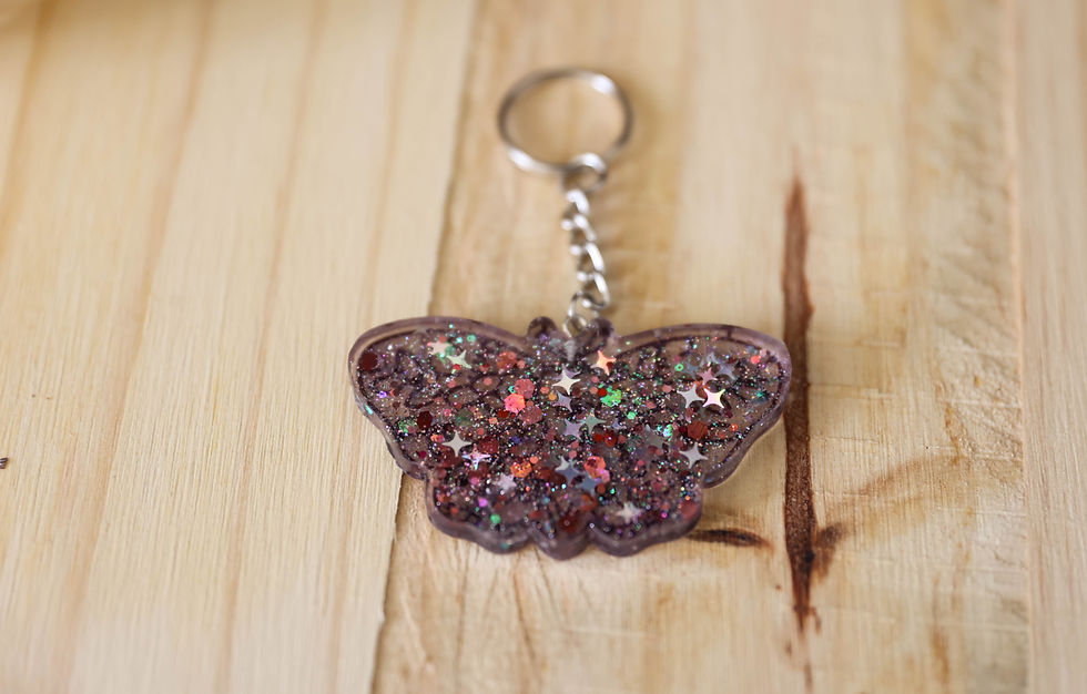 Miniature : Porte clés papillon de nuit - Résine