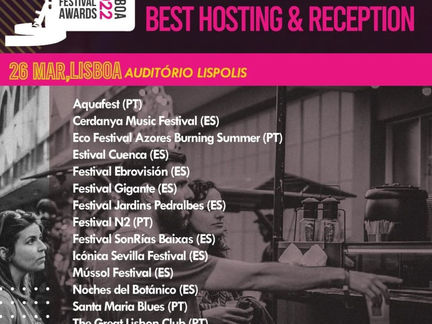 ¡¡¡FINALISTAS EN LA CATEGORÍA BEST HOSTING & RECEPTION EN LOS IBERIAN FESTIVAL AWARDS!!!