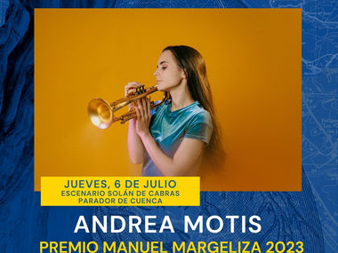 ESTIVAL CUENCA RECIBE A ANDREA MOTIS, PREMIO MANUEL MARGELIZA 2023