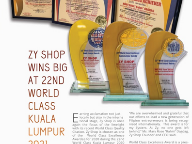 Zy Shop wins big at 22nd World Class Kuala Lumpur 2020 Awards