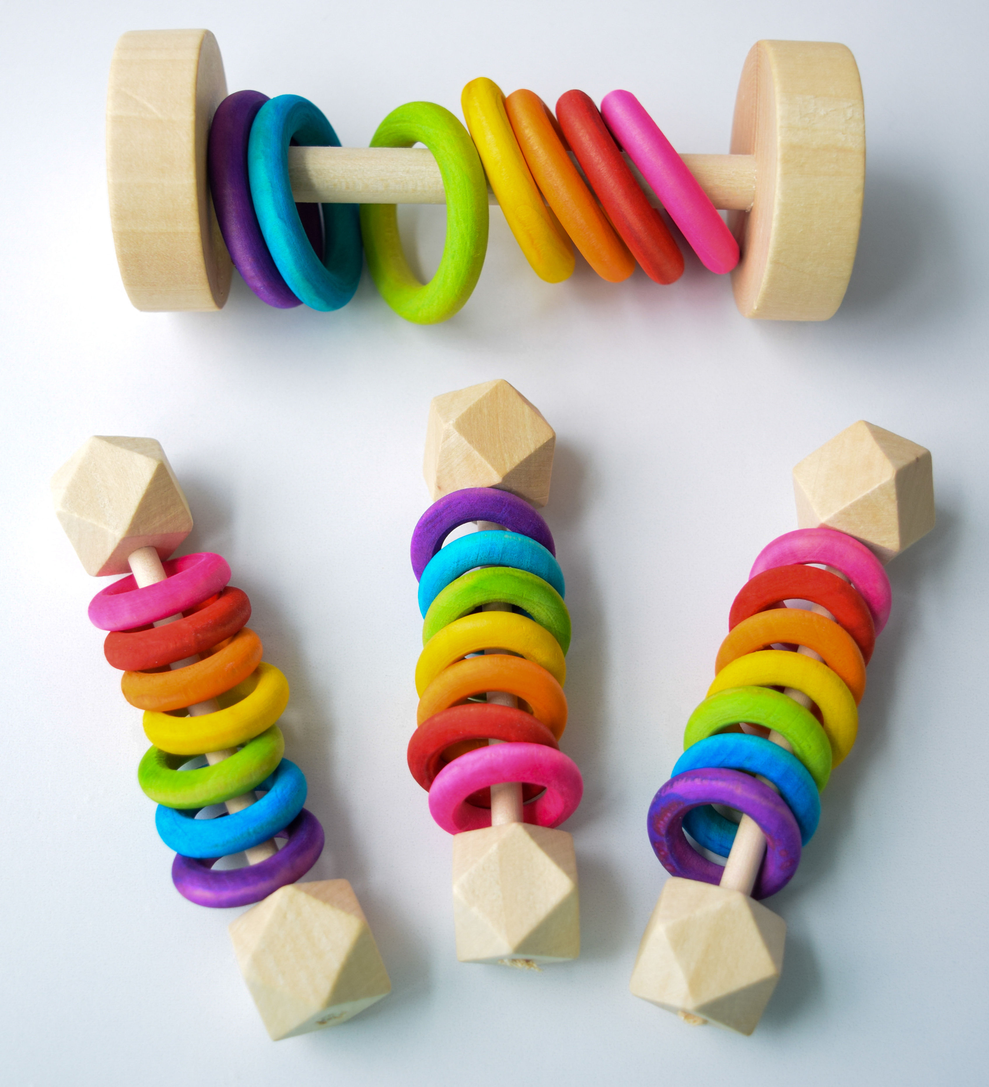 Rainbow Rattle Rollers