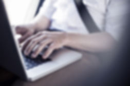 Typing on Laptop