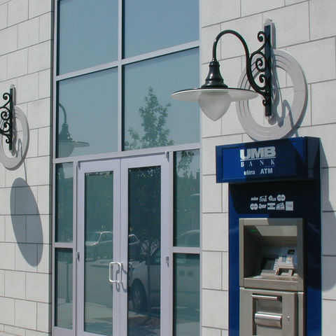 AL2010 Sternberg 1910RLM32-A Wall Mount Fixtures with Ornate CDVB Light Arm Providing Secu