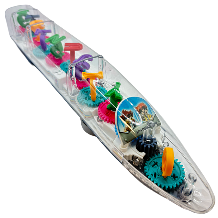 Thumbnail: Jouet - Train transparent lumineux et sonore avec lettres et chiffres