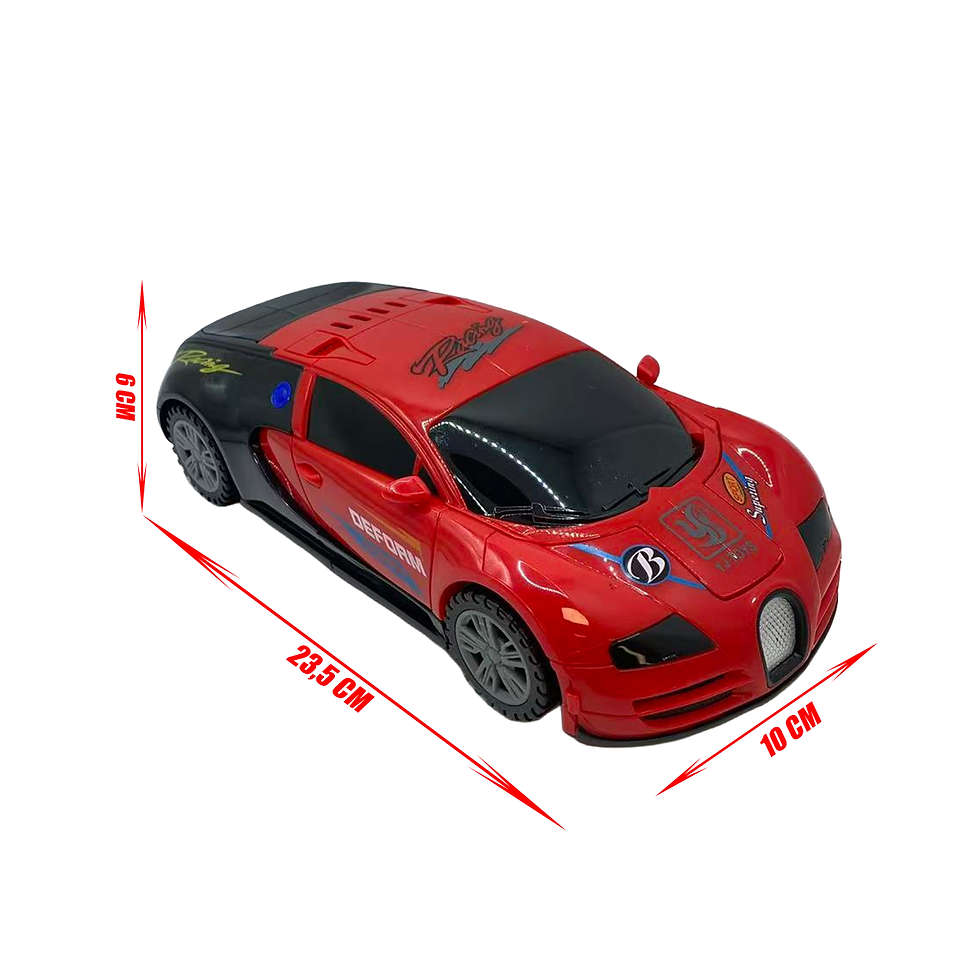 Thumbnail: Voiture lumineuse mobile transformation robot