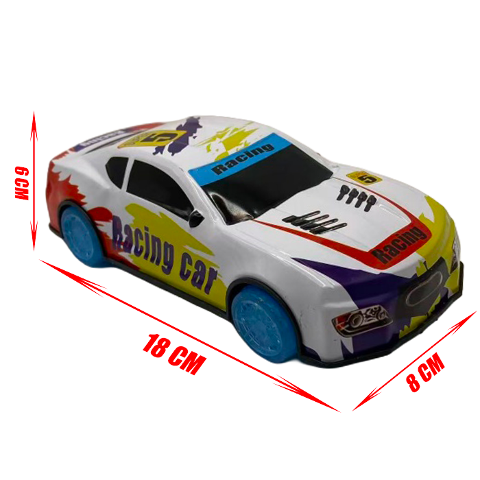 Thumbnail: Voiture Jouet Métal Racing – Sons & Lumières LED, Avance Automatiquement