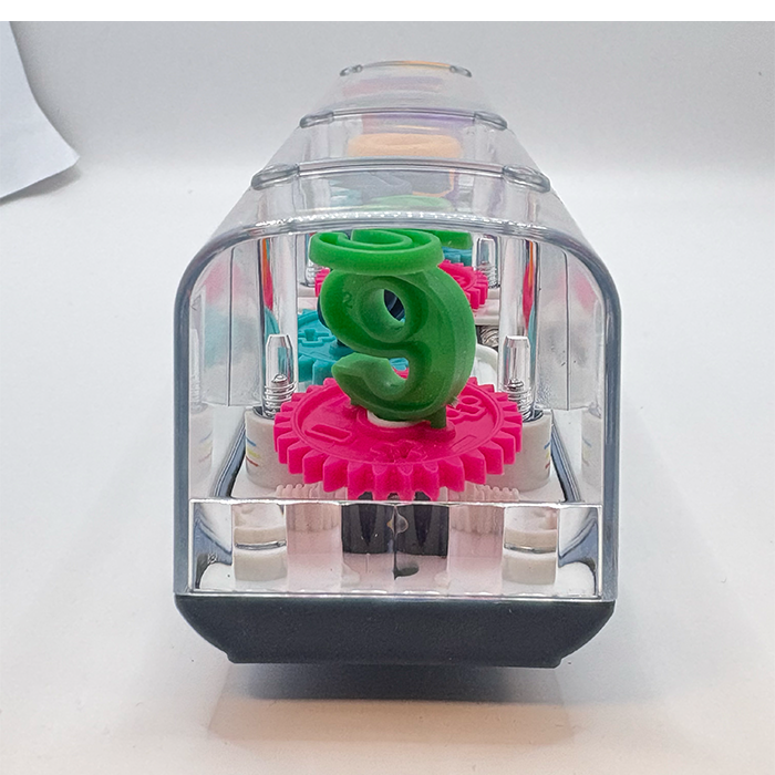Thumbnail: Jouet - Train transparent lumineux et sonore avec lettres et chiffres