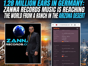FROM BEIRUT UNDER BOMBS TO 1.28 MILLION EARS IN GERMANY: ZANNA RECORDS MUSIC IS REACHING THE WORLD FROM A RANCH IN THE ARIZONA DESERT